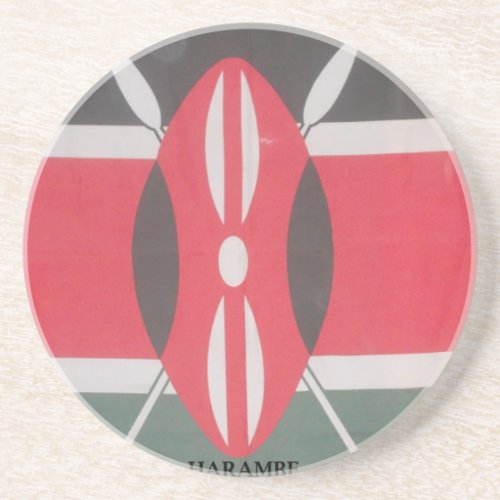 Kenya the Beautiful Lion Country Safarijpg Drink Coaster