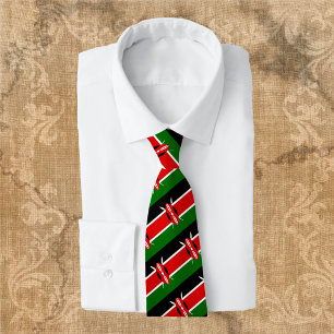 Kenya Ties, fashion Kenyan Flag, business Neck Tie