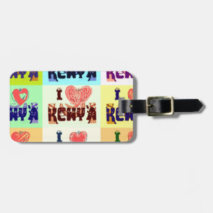 Kenya Travel Souvenir Pop Art Print Luggage Tag