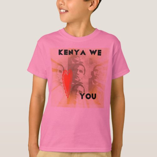 Kenya USA Kid Tagless ComfortSoft Long Sleeve Tee