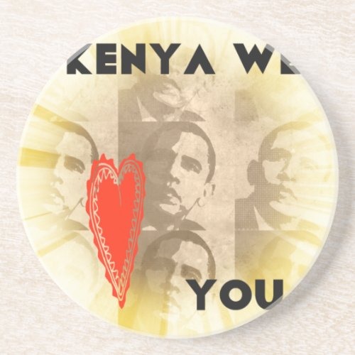 Kenya We Love You Coaster