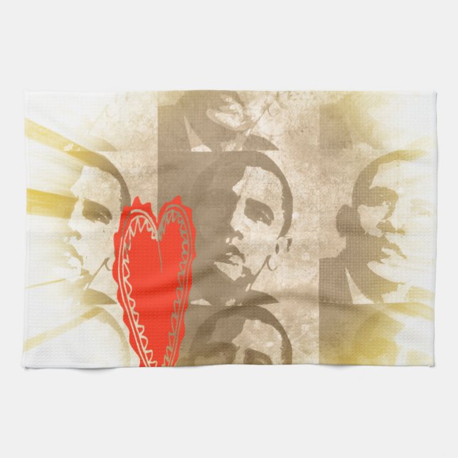 Kenya We Love You Lovely Perspective Art Design Towel (Horizontal)