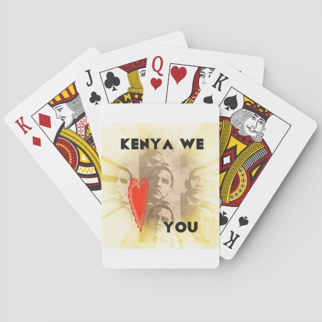 Kenya We Love You Poker Cards (Back)