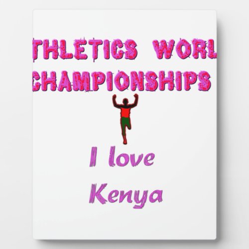 Kenya Worlds Athletic Championspng Plaque