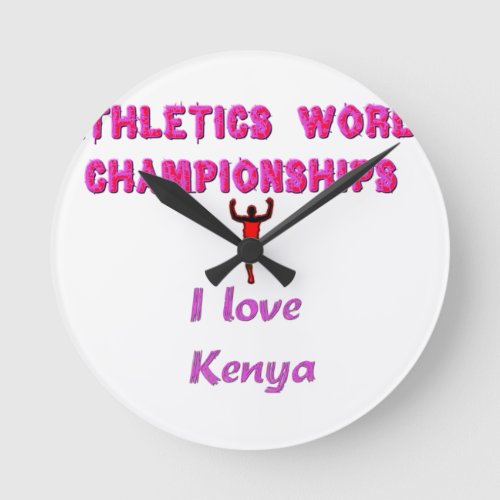 Kenya Worlds Athletic Championspng Round Clock