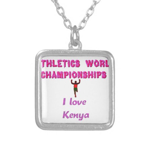 Kenya Worlds Athletic Champions Silver Plated Necklace