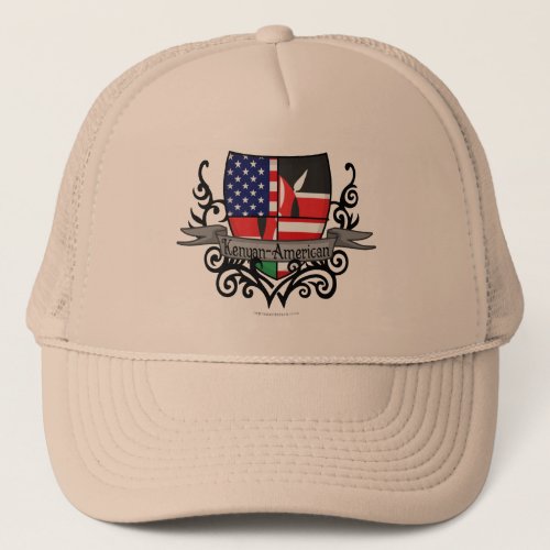 Kenyan_American Shield Flag Trucker Hat