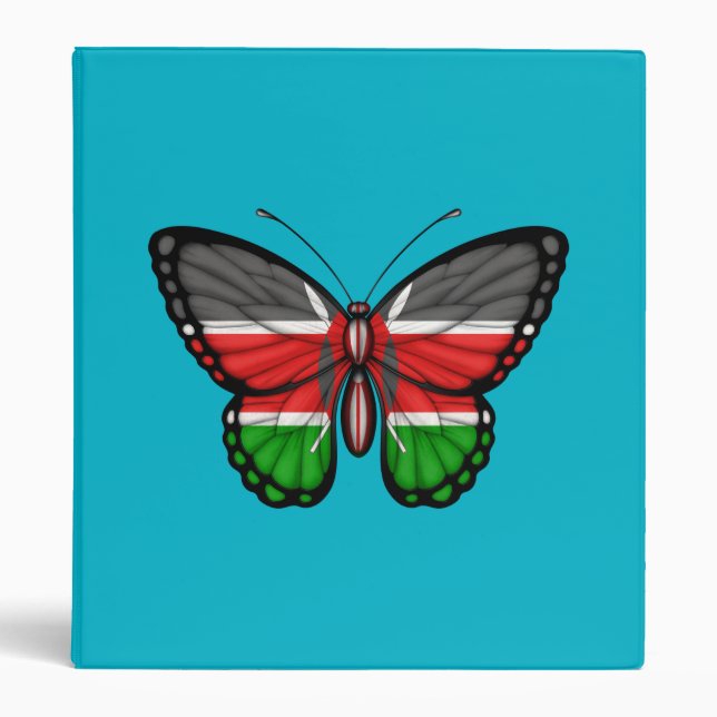 Kenyan Butterfly Flag Binder (Front)