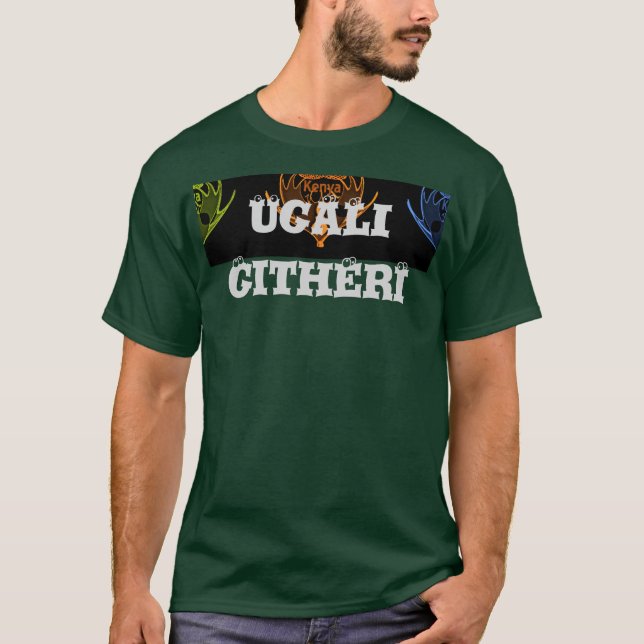 Kenyan Cuisine Celebration Ugali & Githeri Graphic T-Shirt (Front)