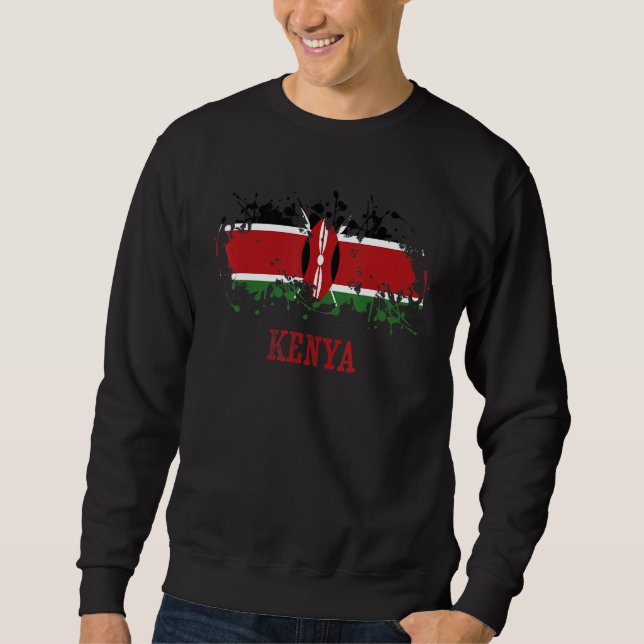 Kenyan enthusiasts for Kenya and Kenya Sweatshirt (Front)