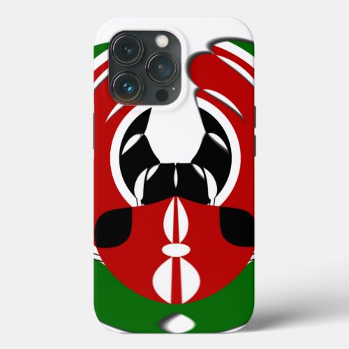Kenyan Flag iPhone 13 Pro Case