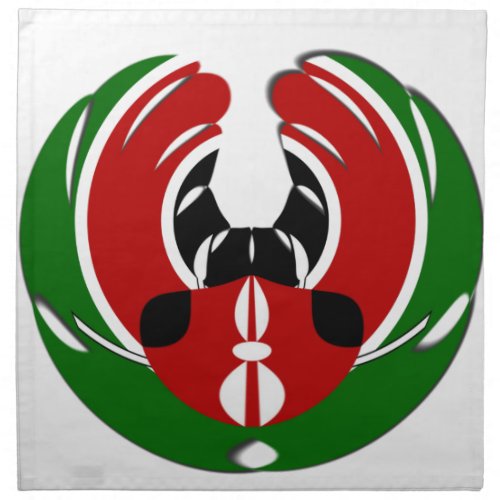 Kenyan Flag Cloth Napkin