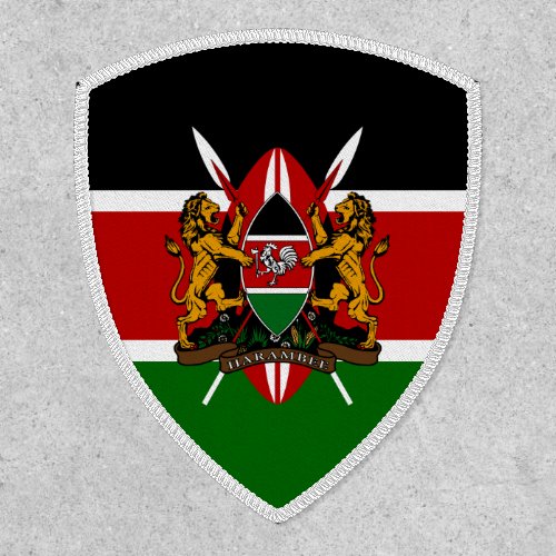 Kenyan Flag  Coat of Arms Flag of Kenya Patch