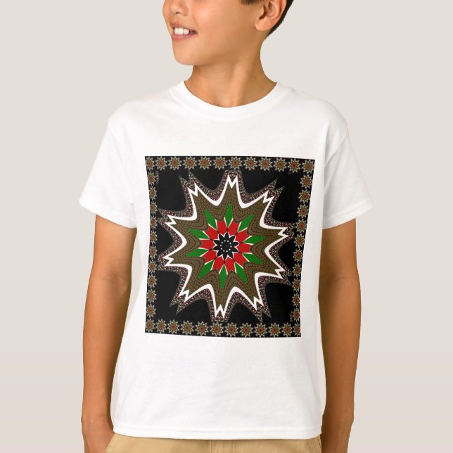 Kenyan Flag Colors Art Print/Graphic T-Shirt (Front)