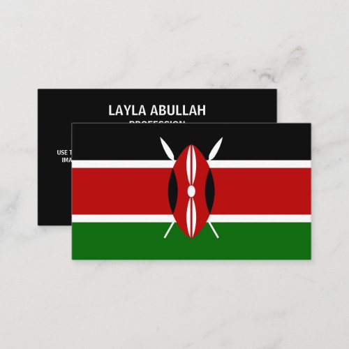 Kenyan Flag Flag of Kenya Business Card
