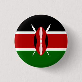 Kenyan Flag, Flag of Kenya Button