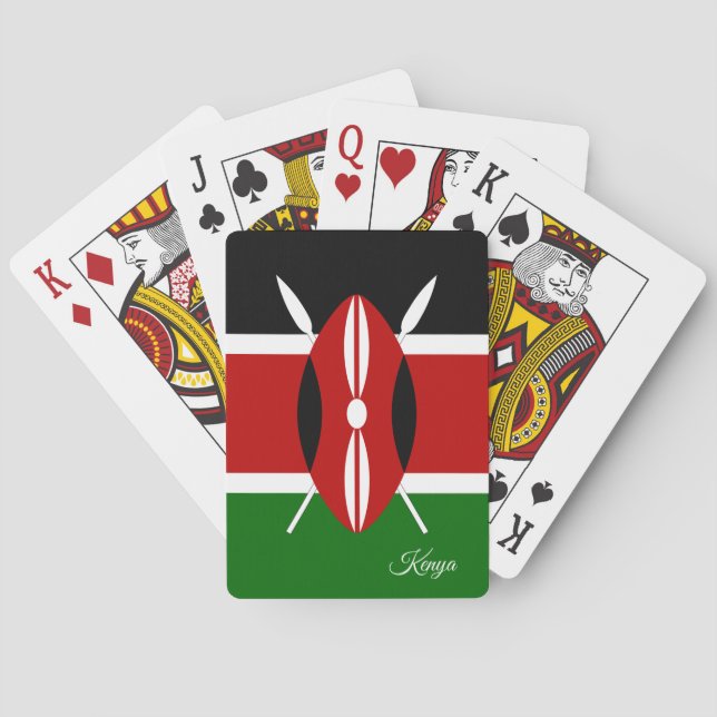 Kenyan Flag Games, Kenya Playing Cards (Back)