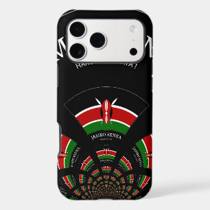 Kenyan Flag Inspired Jambo Welcome Design Art  iPhone 17 Pro Max Case