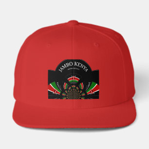 Kenyan Flag Inspired Jambo Welcome Design Art Visor