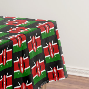 Kenyan Flag & Kenya dining tablecloth decor Africa