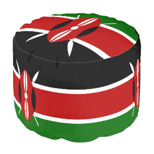 Kenyan Flag & Kenya house, african ottoman /sports