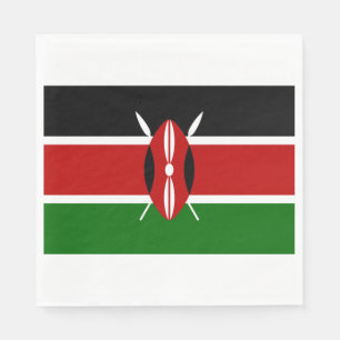 Kenyan Flag (Kenya) Napkins