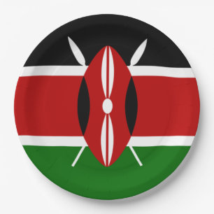 Kenyan Flag (Kenya) Paper Plates
