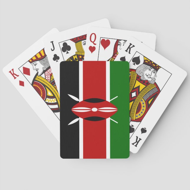 Kenyan Flag (Kenya) Poker Cards (Back)