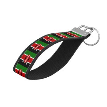Kenyan Flag & Kenya Wrist Keychain /fashion by FlagMyWorld at Zazzle