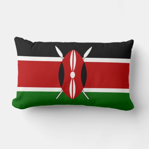Kenyan flag pillow