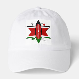 Kenyan Flag Safari Design: Bucket List Hat
