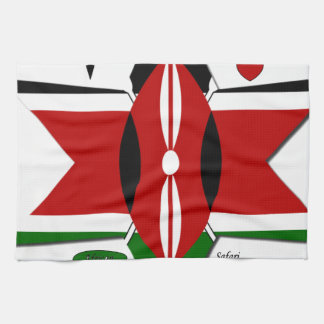 Kenyan Flag Safari Design: Bucket List Kitchen Towel