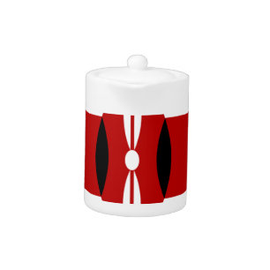 Kenyan Flag Safari Design: Bucket List Teapot