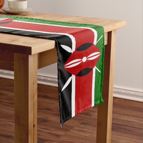 Kenyan flag  Sports fans house  Kenya Short Short Table Runner