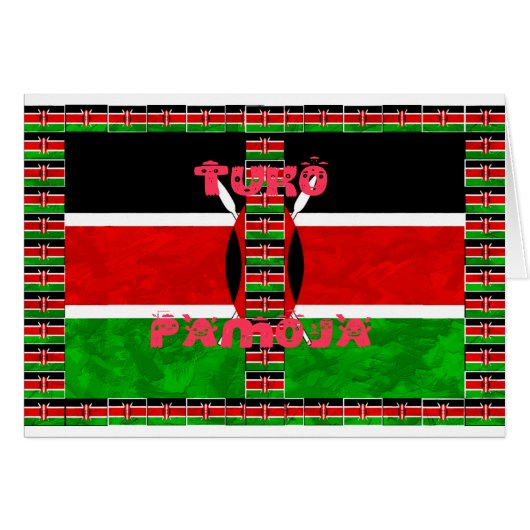 Kenyan Flag Unity: Tuko Pamoja Design (Front Horizontal)