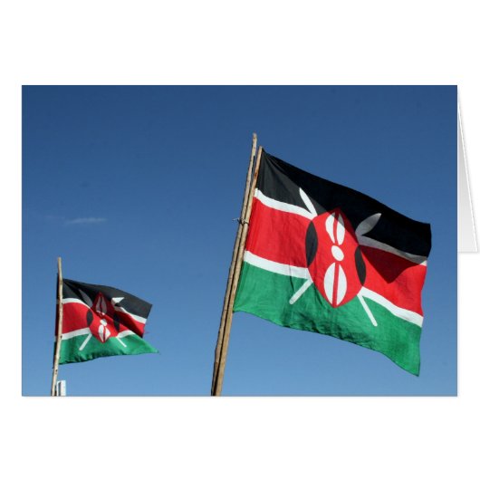 Kenyan flags cards (Front Horizontal)