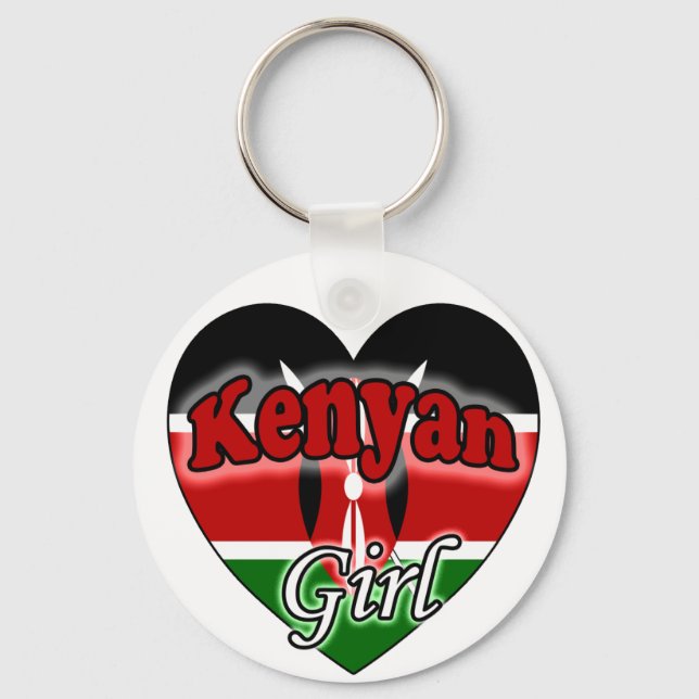 Kenyan Girl Keychain (Front)