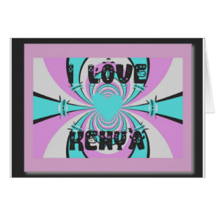 Kenyan Heart Art: I Love Kenya Cards