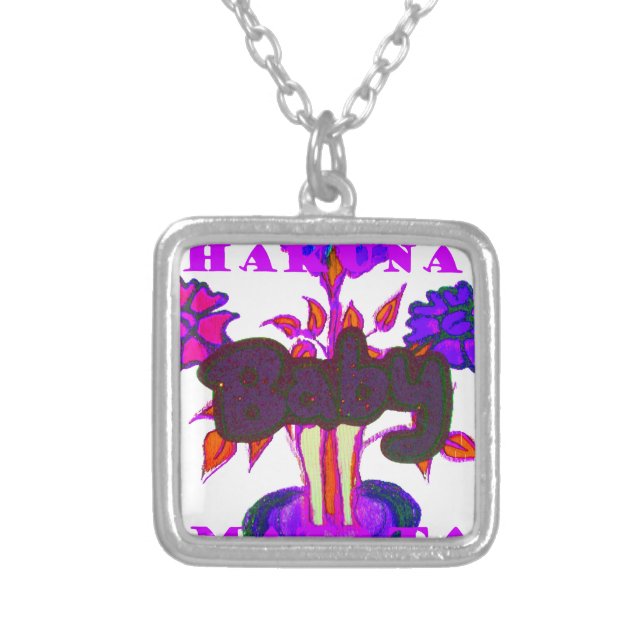 Kenyan Heart Art: I Love Kenya Silver Plated Necklace (Front)