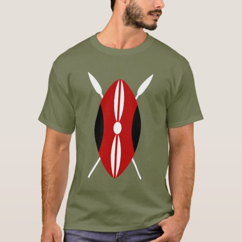 Kenyan Maasai Shield T_Shirt