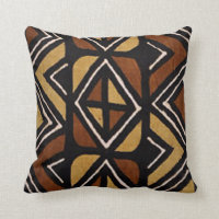 Kenyan Mud Cloth Pattern #2 Pillow