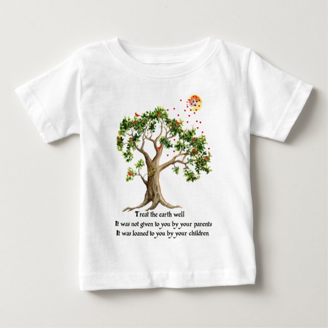 Kenyan Nature Proverb Baby T-Shirt (Front)