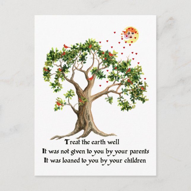 Kenyan Nature Proverb Postcard (Front)