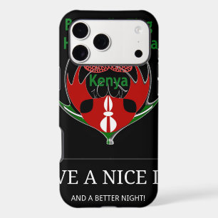 Kenyan Shield Design: Butterfly Flag.  iPhone 17 Pro Max Case