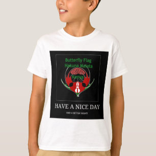 Kenyan Shield Design: Butterfly Flag. T-Shirt