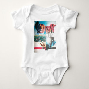 Kenyan Tapestry: Wildlife, Culture & Coastal Beach Baby Bodysuit