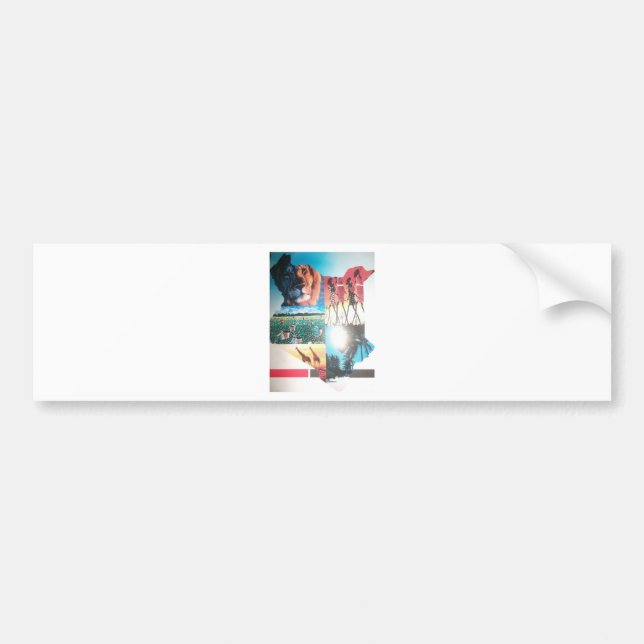 Kenyan Tapestry: Wildlife, Culture & Coastal Beach Bumper Sticker (Front)