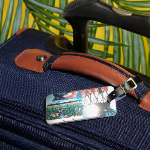Kenyan Tapestry: Wildlife, Culture,& Coastal Beach Luggage Tag
