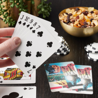 Kenyan Tapestry: Wildlife, Culture,& Coastal Beach Poker Cards
