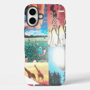 Kenyan Tapestry Wildlife, Culture & Coastal Beau iPhone 16 Plus Case
